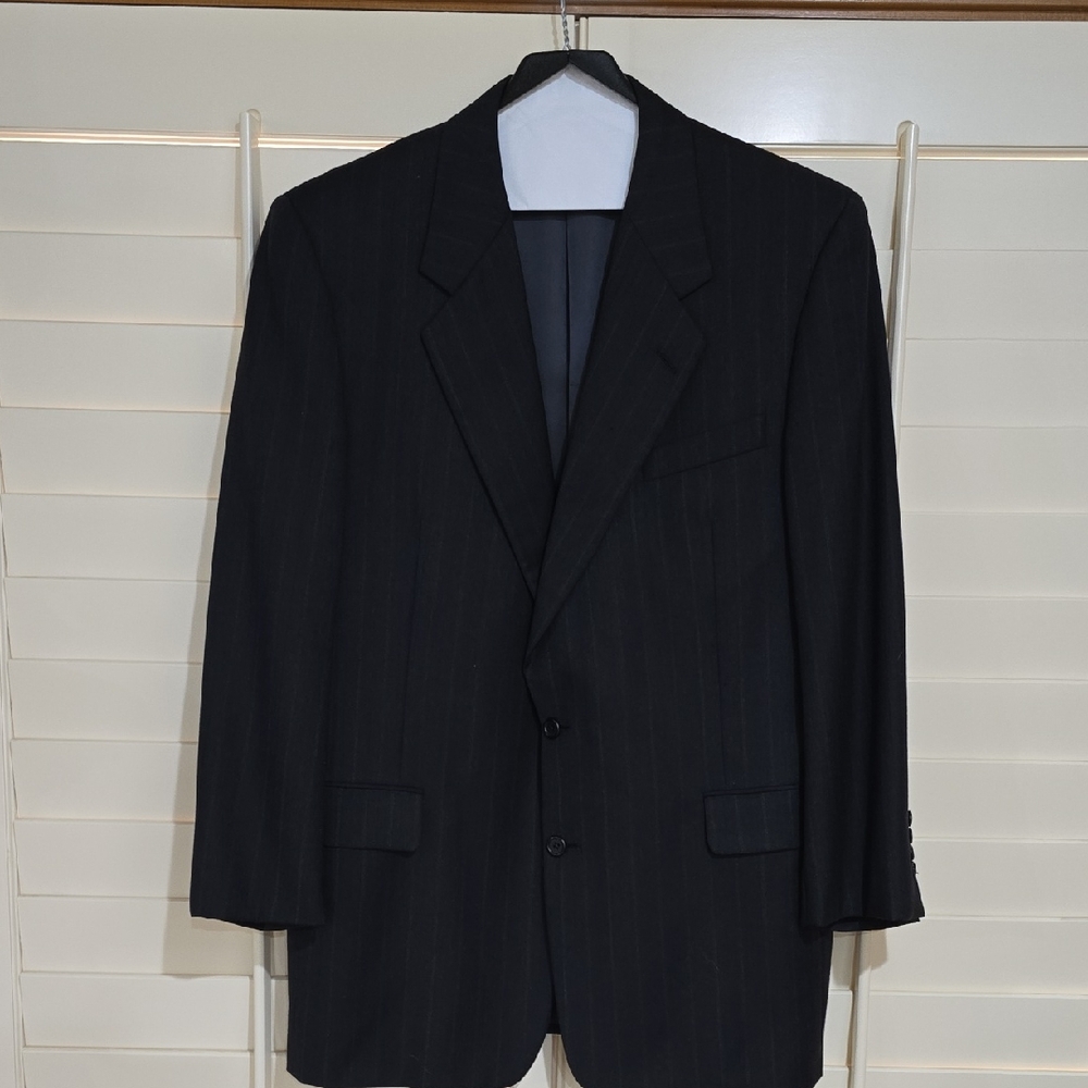 Hickey-Freeman Classic Dark Charcoal Men's Suit
